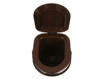 Ведро-туалет, h = 40 см, 13 л, со съёмной ручкой, коричневое