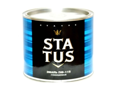Эмаль Status ПФ-115 синяя глянец 0,8кг